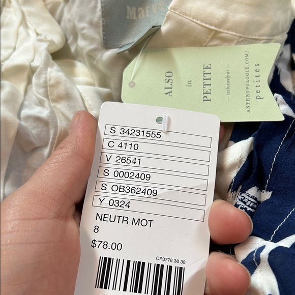 Orange and Blue Patterned Blouse - Picture 7 of 7